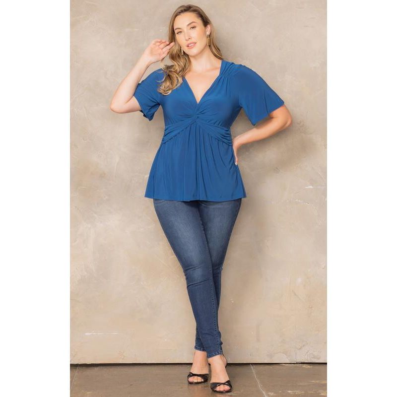 Plus Size Abby Twist Front Top