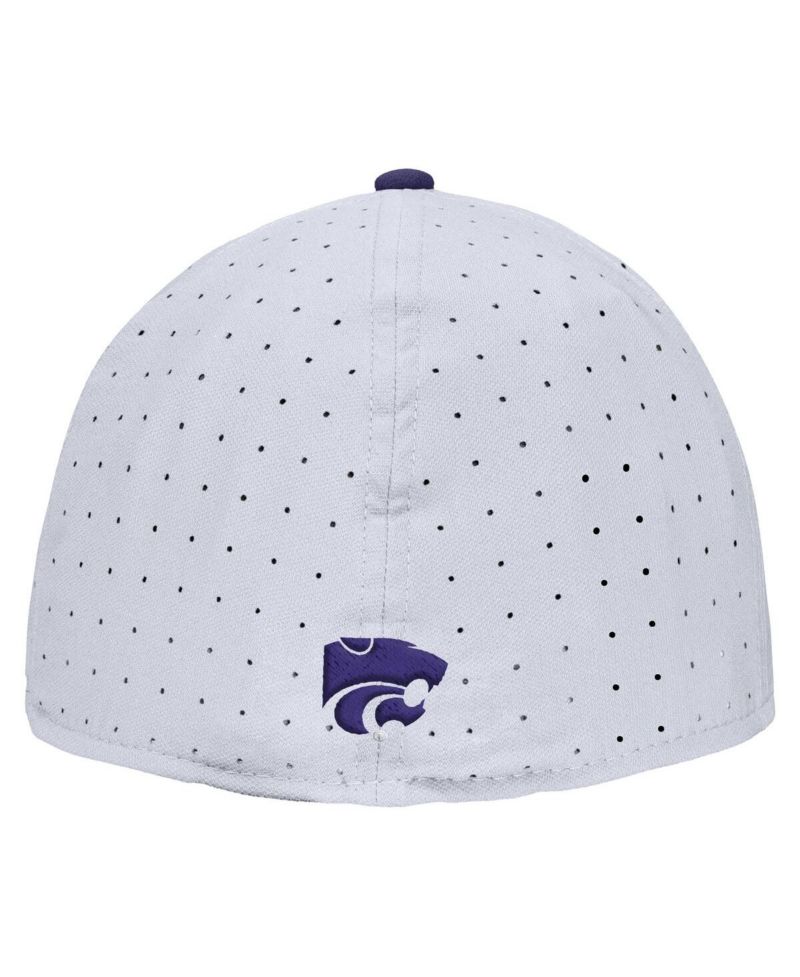 Men's White Kansas State Wildcats On-Field True Performance Baseball Fitted Hat