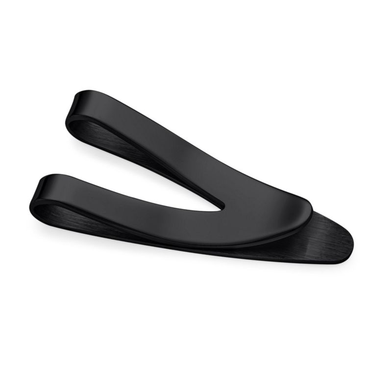 V-Shaped Large Wide Strong Plain Money Clip Card Holder Stainless Steel