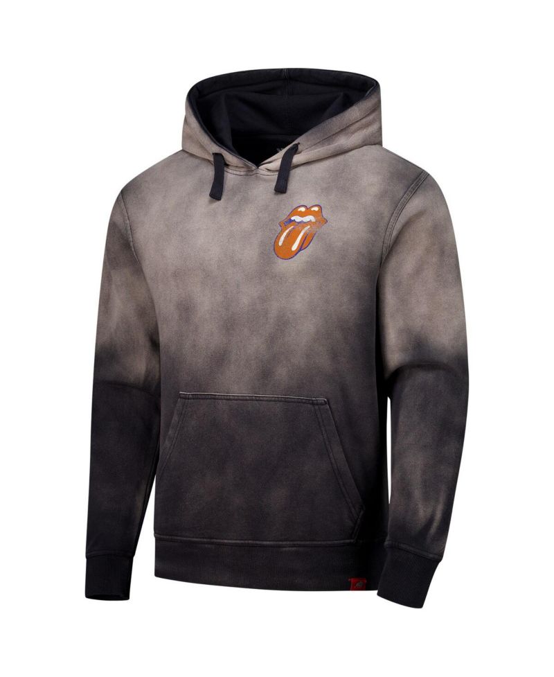 Men's and Women's Gray Rolling Stones x New York Knicks Collab Pullover Hoodie