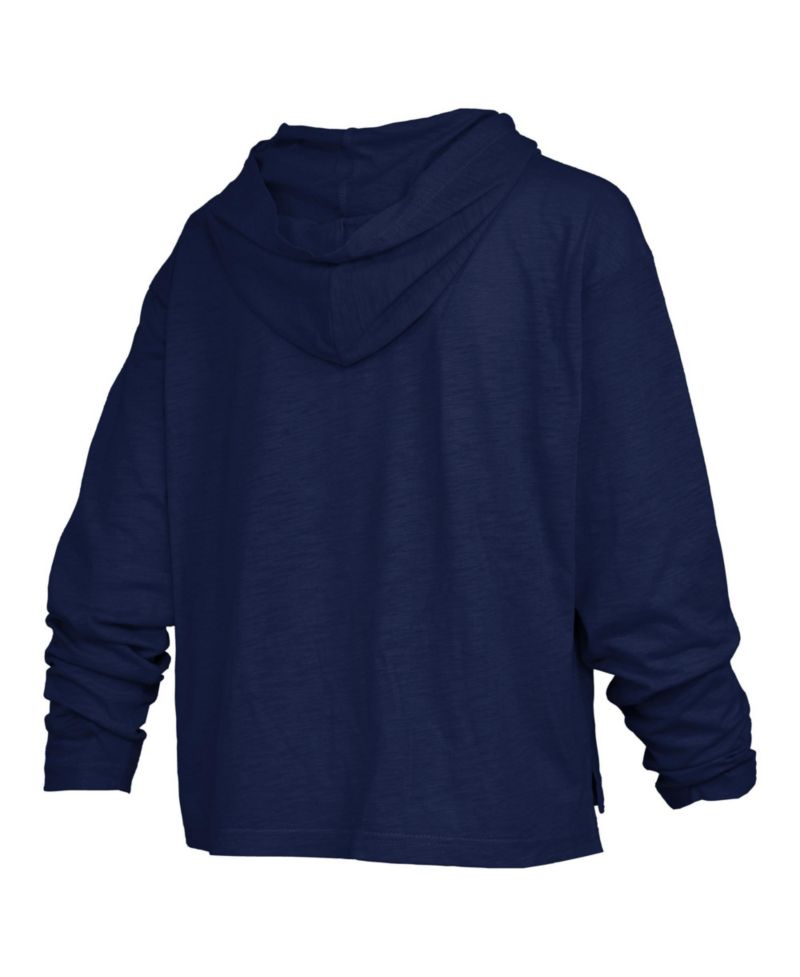 Women's Plus Size Castillo Long-Sleeve Hooded Slub T-Shirt