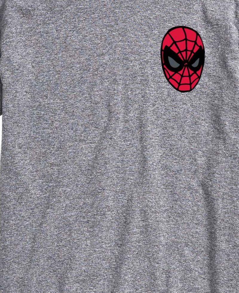 Men's Spiderman Crawling Flag Short-Sleeve Graphic T-Shirt