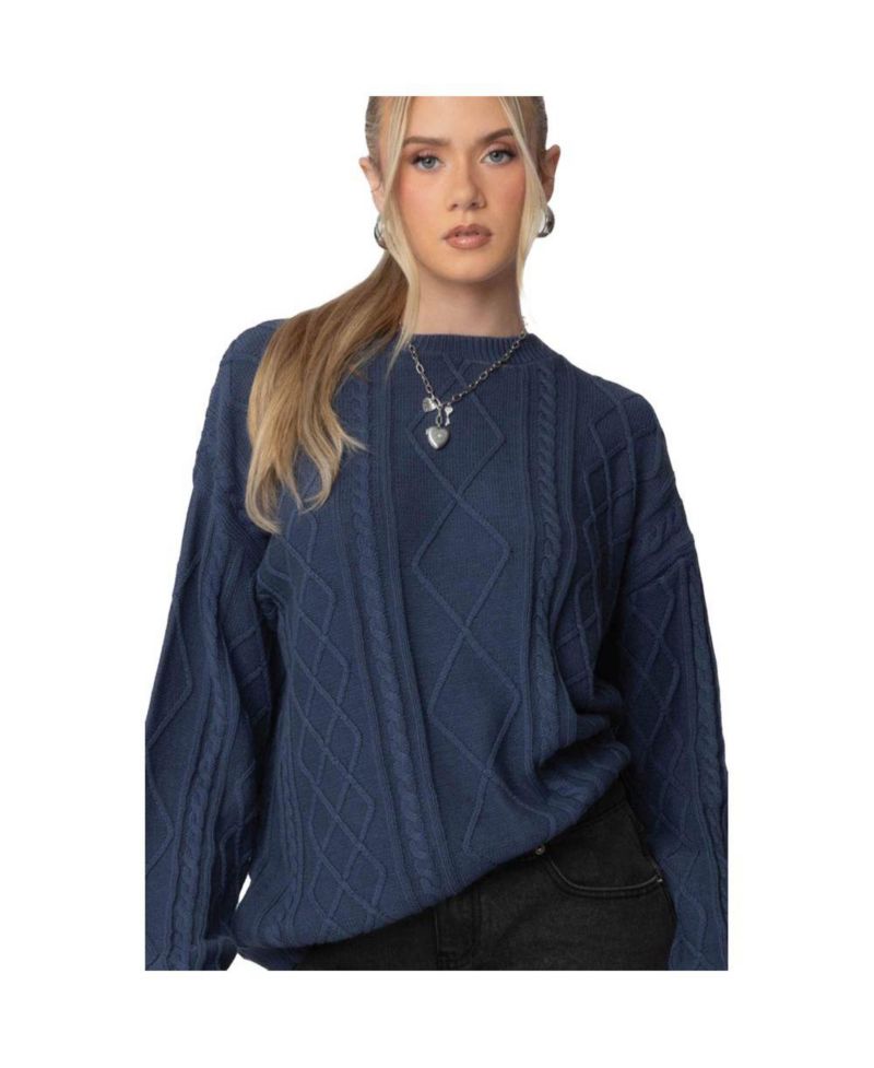 Women's Jessy Cable Knit Oversized Sweater