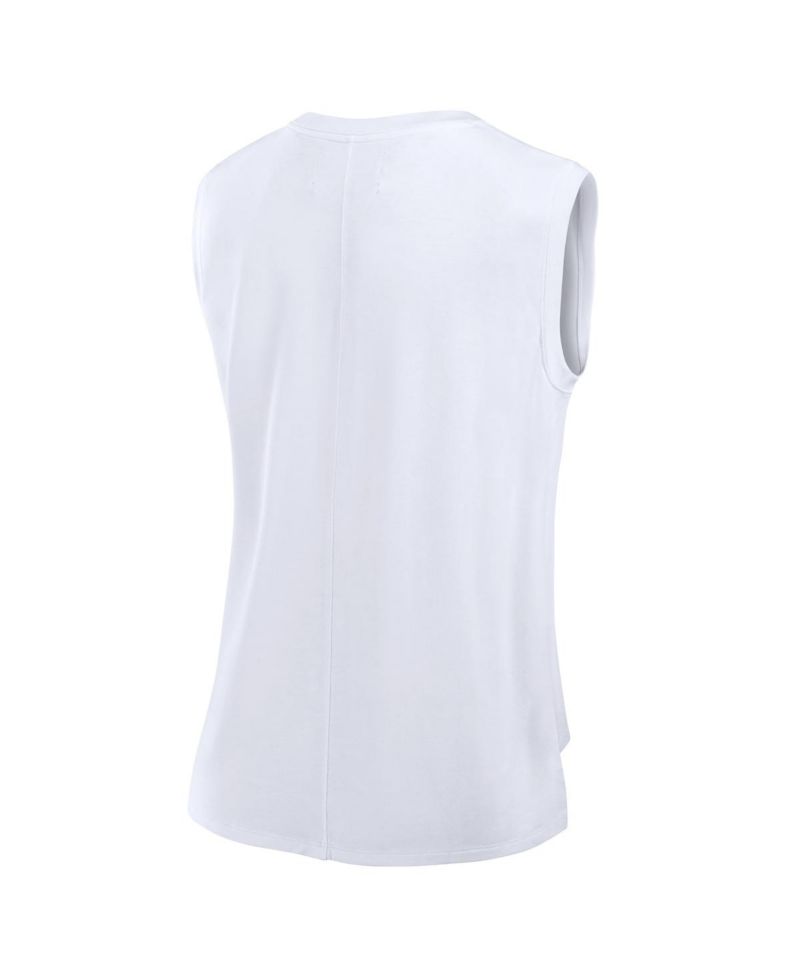 Women's White Las Vegas Raiders Studio Gym Tank Top