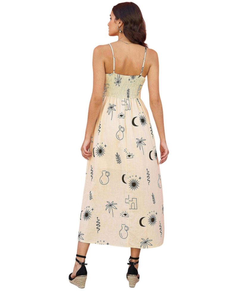 Women's Mystic Print Midi Dress
