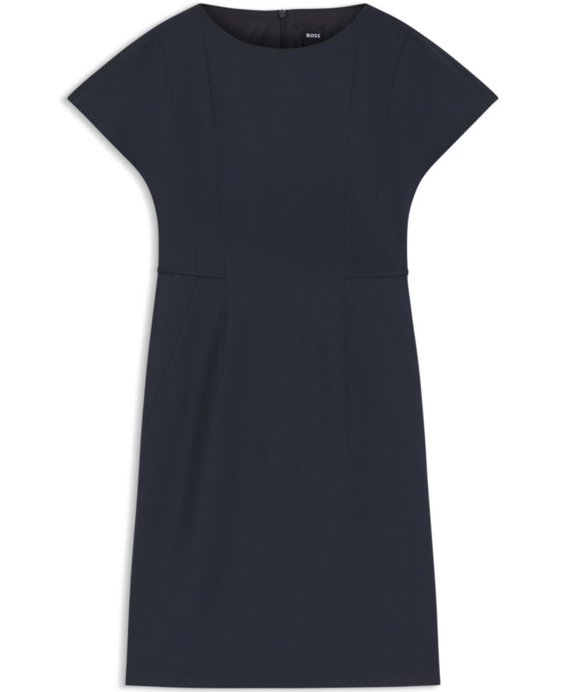 BOSS by Women's Stretch Wool Slim-Fit Dress