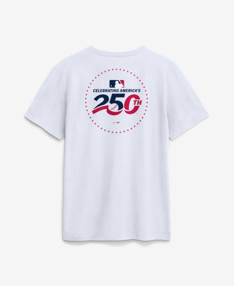 Men's White San Diego Padres Celebrating America's 250th Logo T-Shirt
