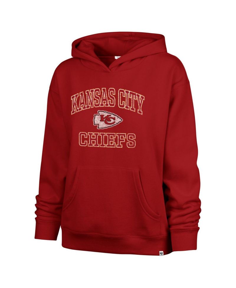 Women's Red Kansas City Chiefs Clarity Naomi Pullover Hoodie