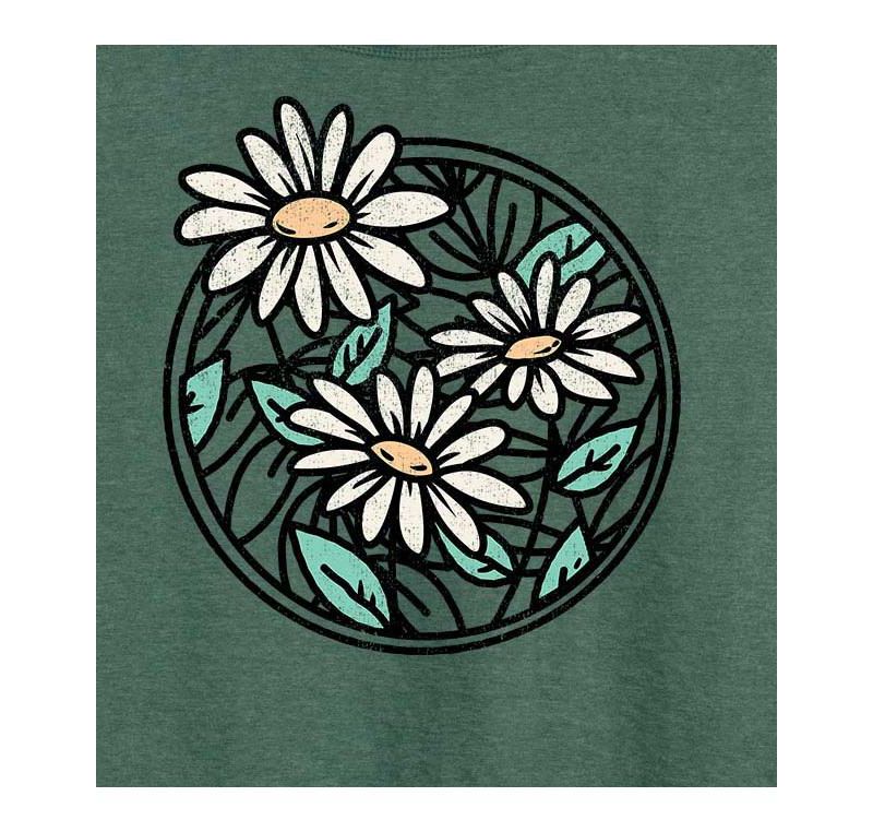 Wildflower Circle Plus Size Graphic Pullover