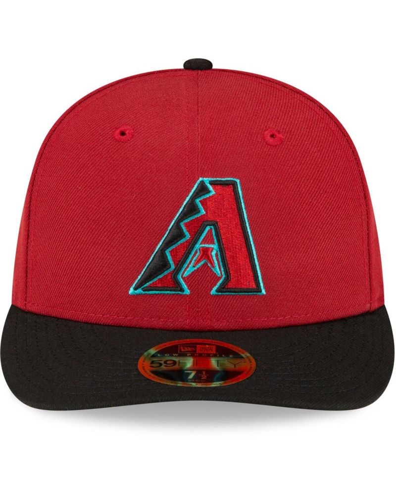 Men's Red, Black Arizona Diamondbacks Home Authentic Collection On-Field Low Profile 59FIFTY Fitted Hat