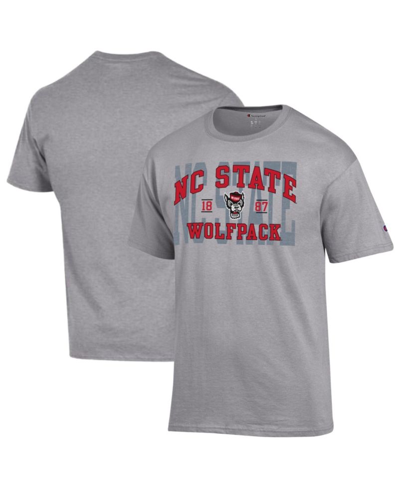 Men's Heather Gray NC State Wolfpack Varsity T-Shirt