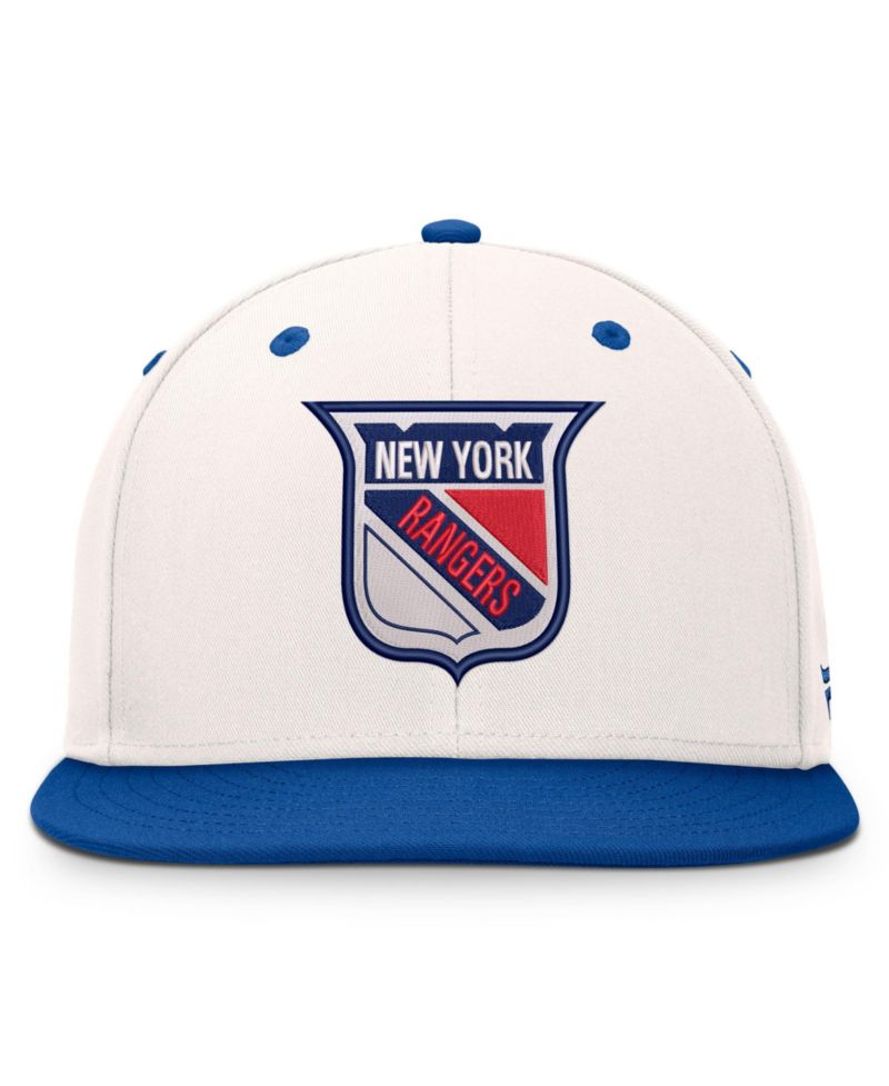 Men's Cream/Royal New York Rangers Heritage Ballpark Snapback Hat