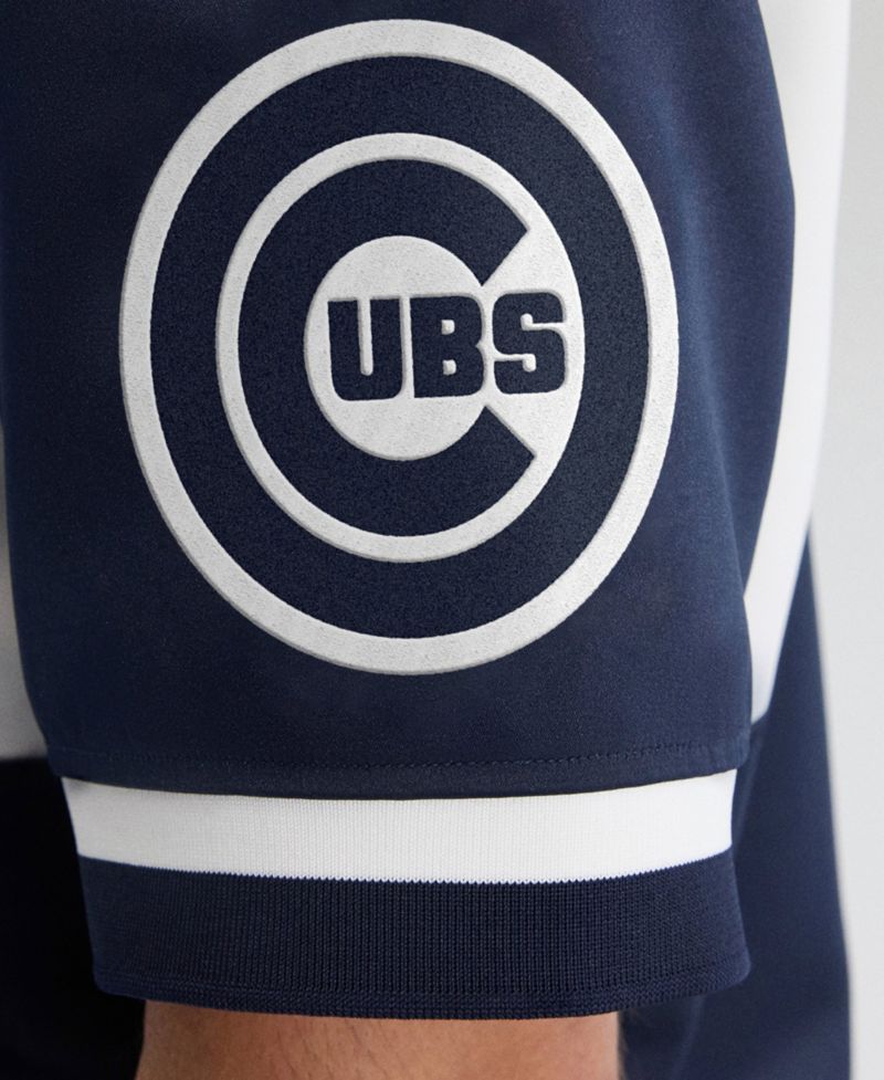 Men's Chicago Cubs Iconic Full-Snap Satin Jacket
