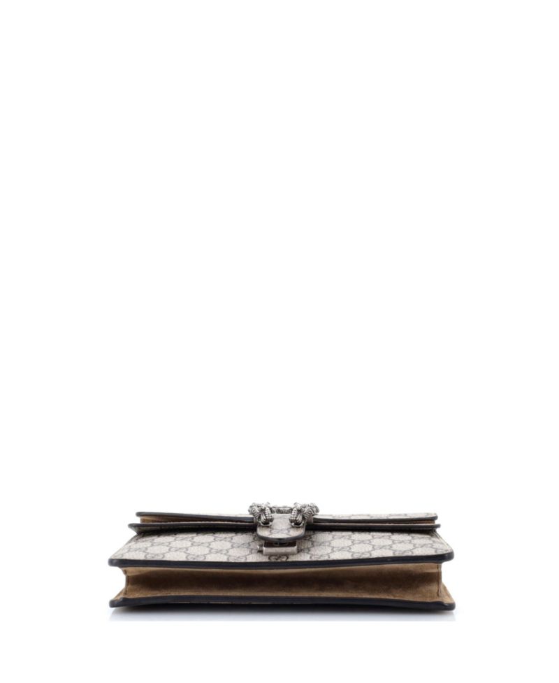Small Dionysus Bag GG Coated Canvas with Crystal Embellished Metal