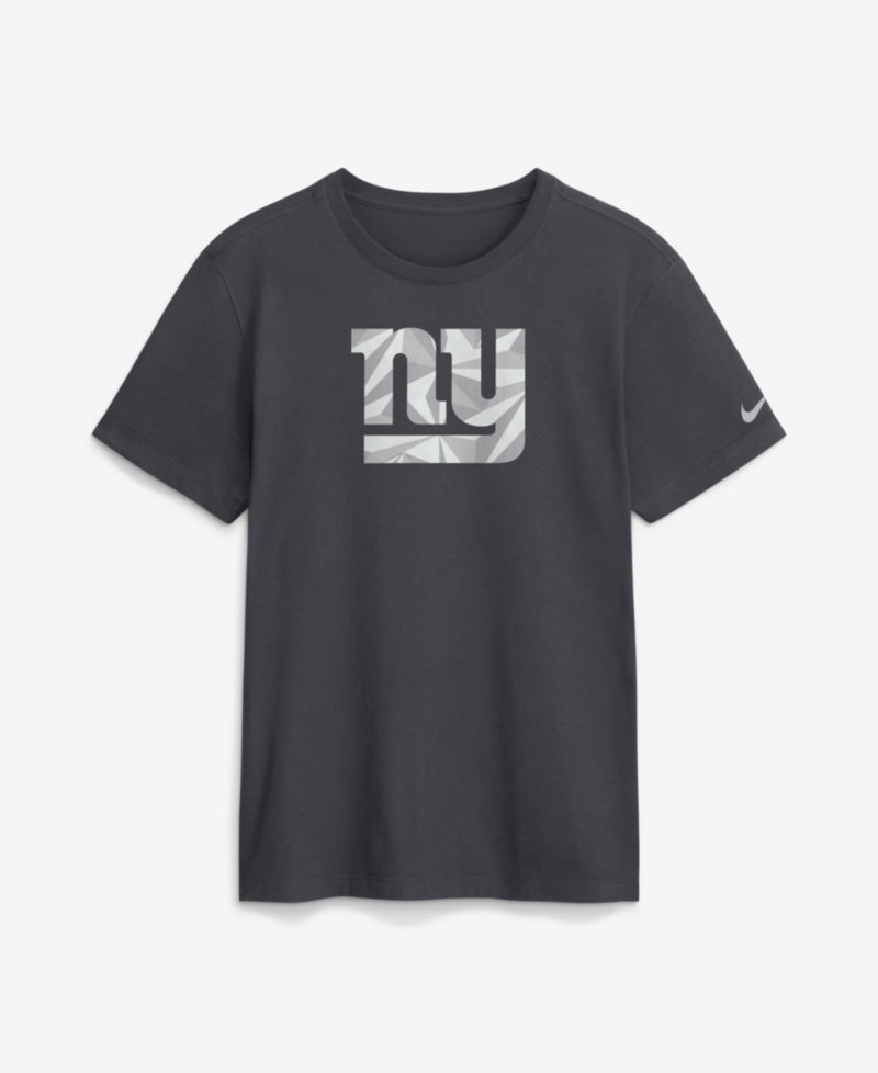 Men's Anthracite New York Giants Fractal Logo T-Shirt