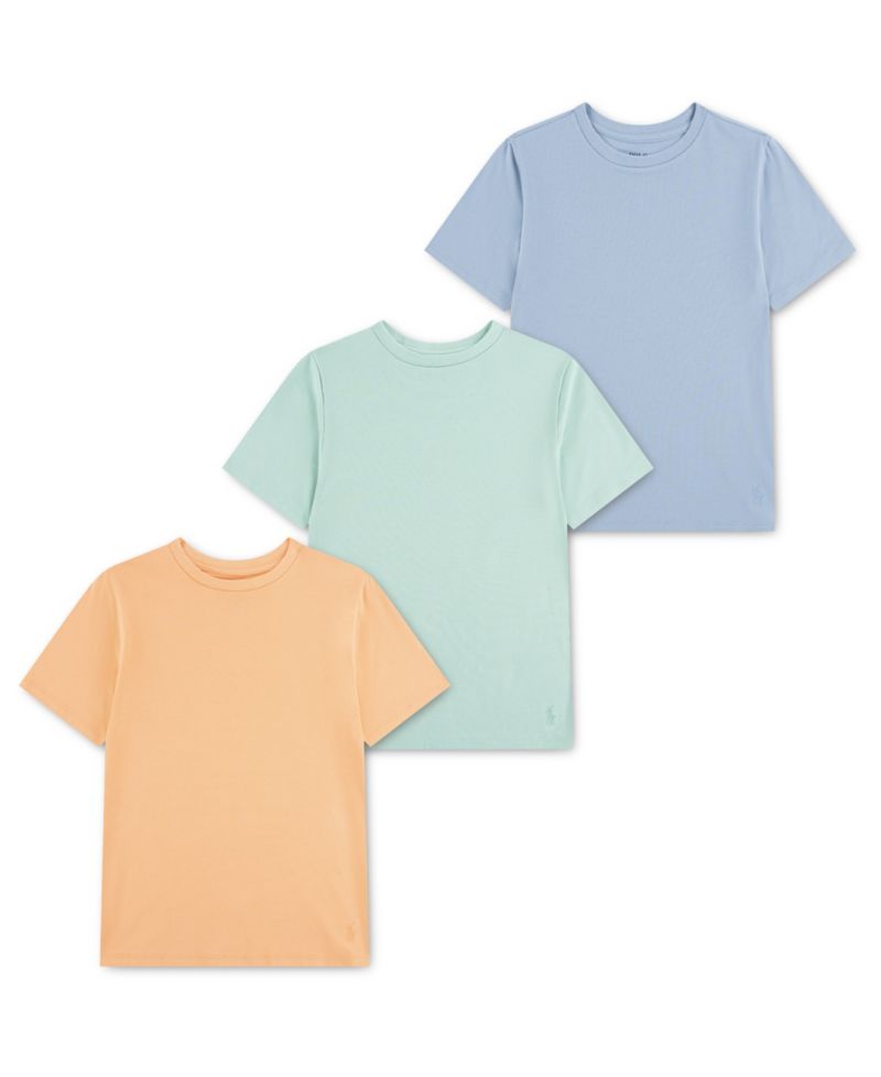 Boys' 8-20 Crewneck Undershirts, 3-Pack