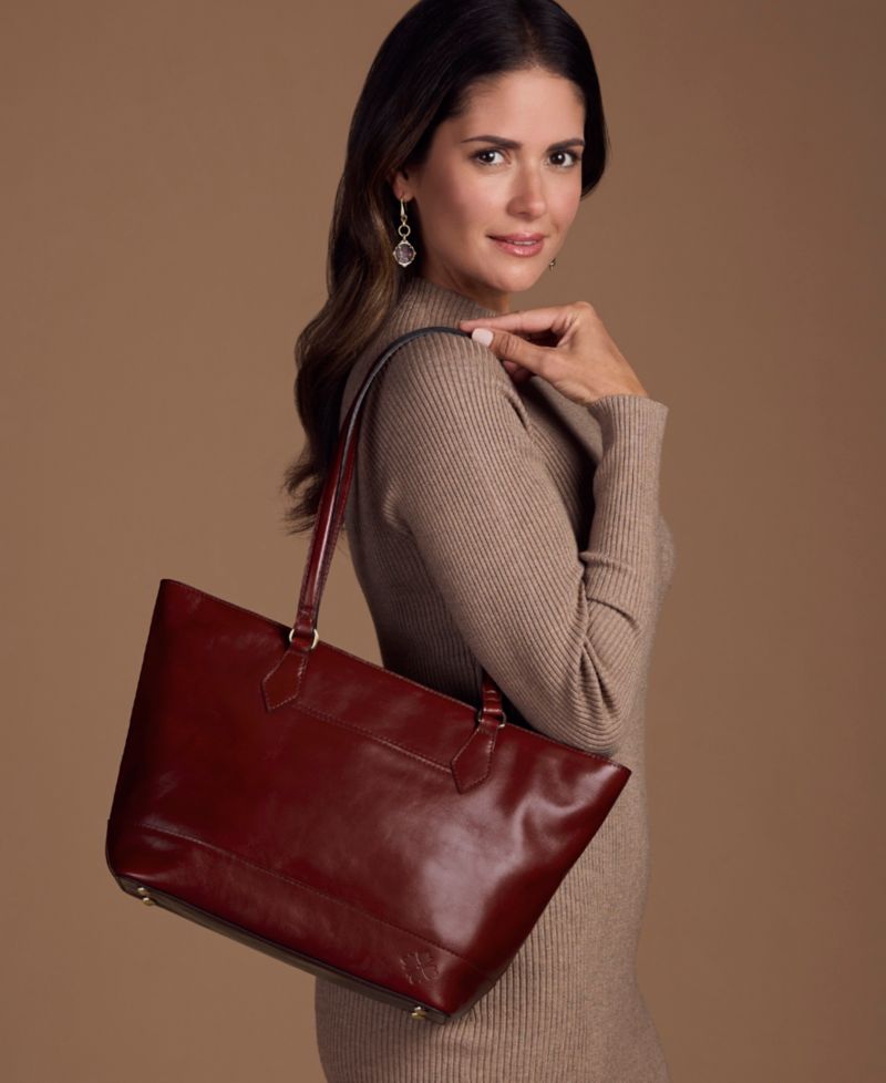 Meka Medium Leather Tote Bag