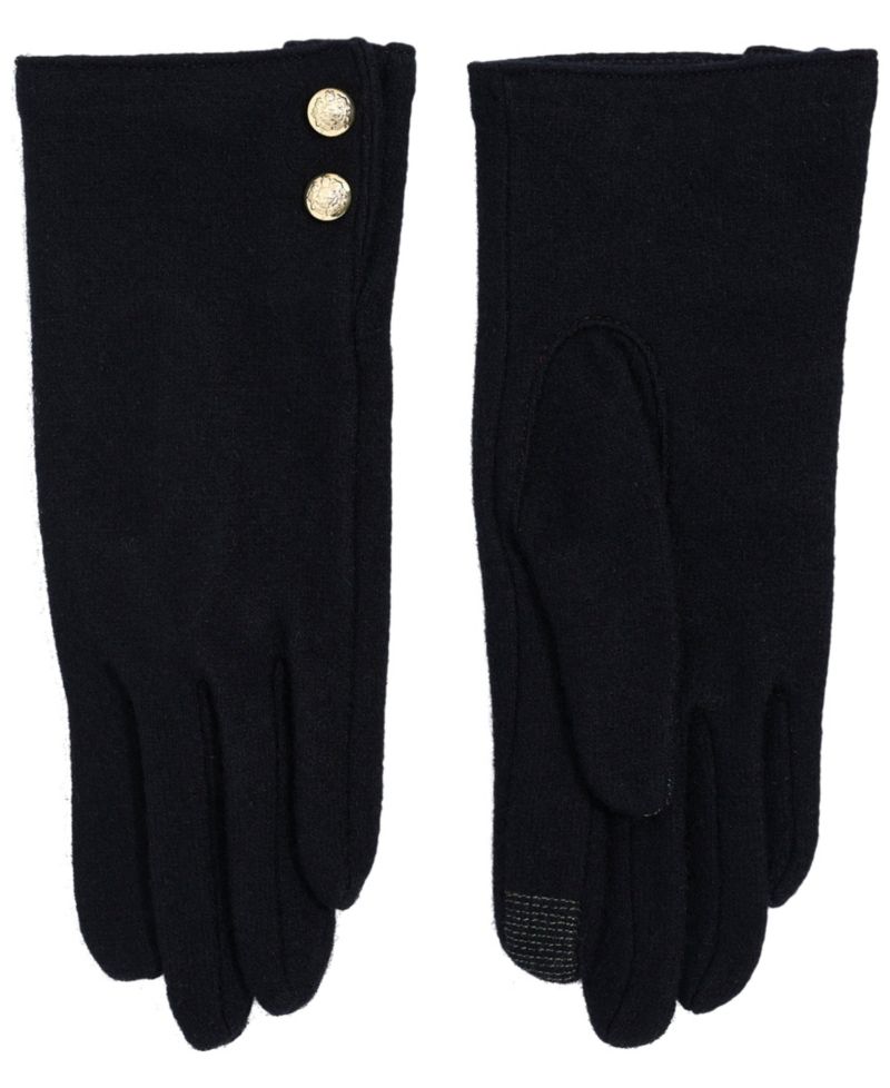 Two Button Cashmere Blend Touch Gloves