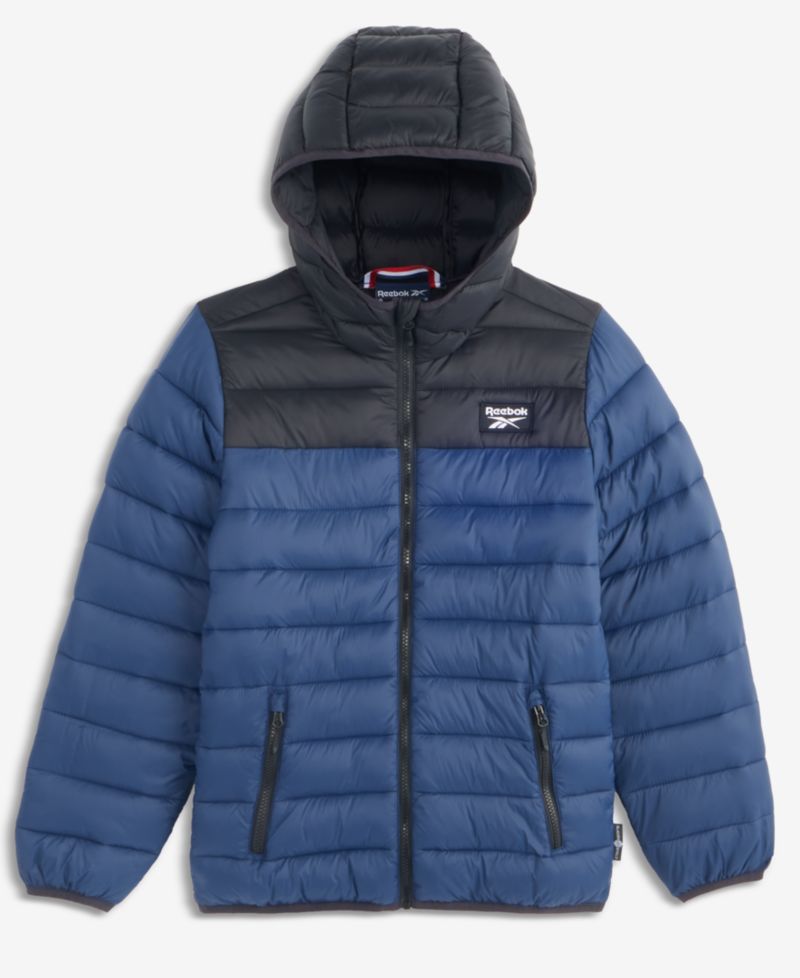 Big Boys' XS-XL Hooded Packable Jacket