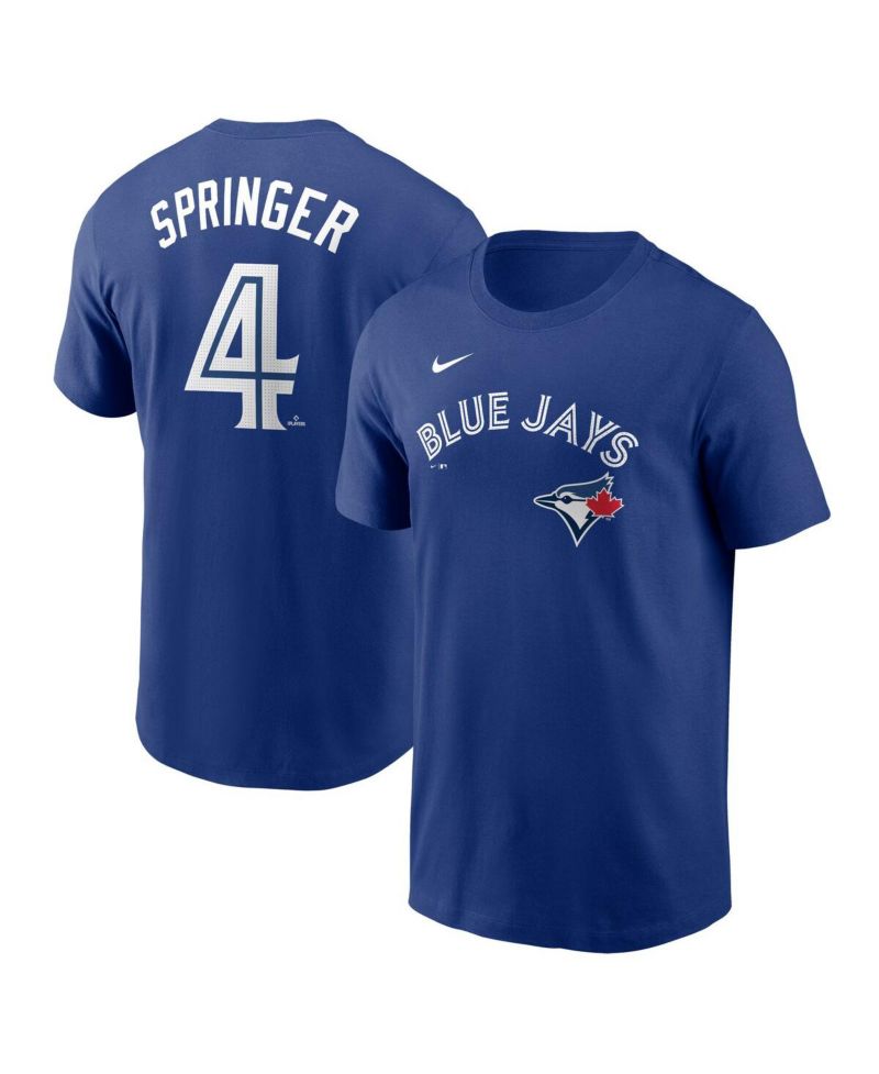 Men's George Springer Royal Toronto Blue Jays Fuse Name & Number T-Shirt