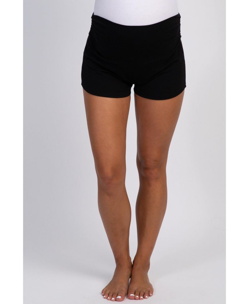 Women's Heather Grey Ruched Side Lounge Shorts
