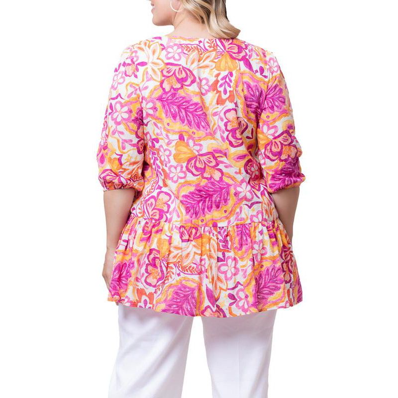 Women's Plus Size Oasis V-Neck Tunic Top