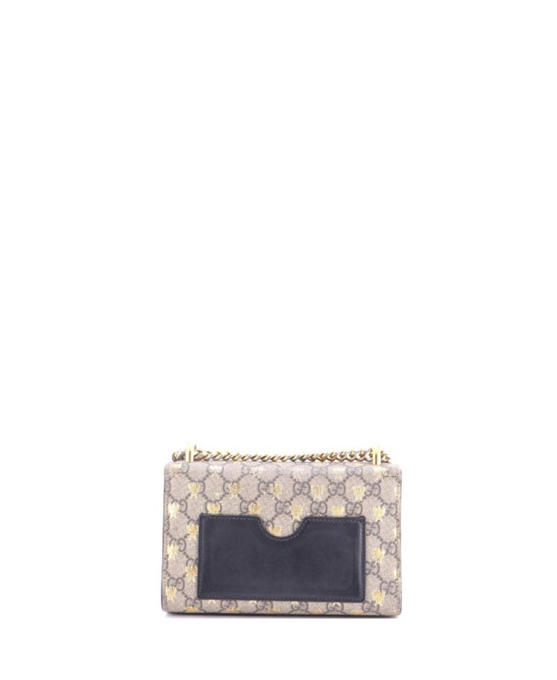 Small Padlock Shoulder Bag Printed GG Coated Canvas