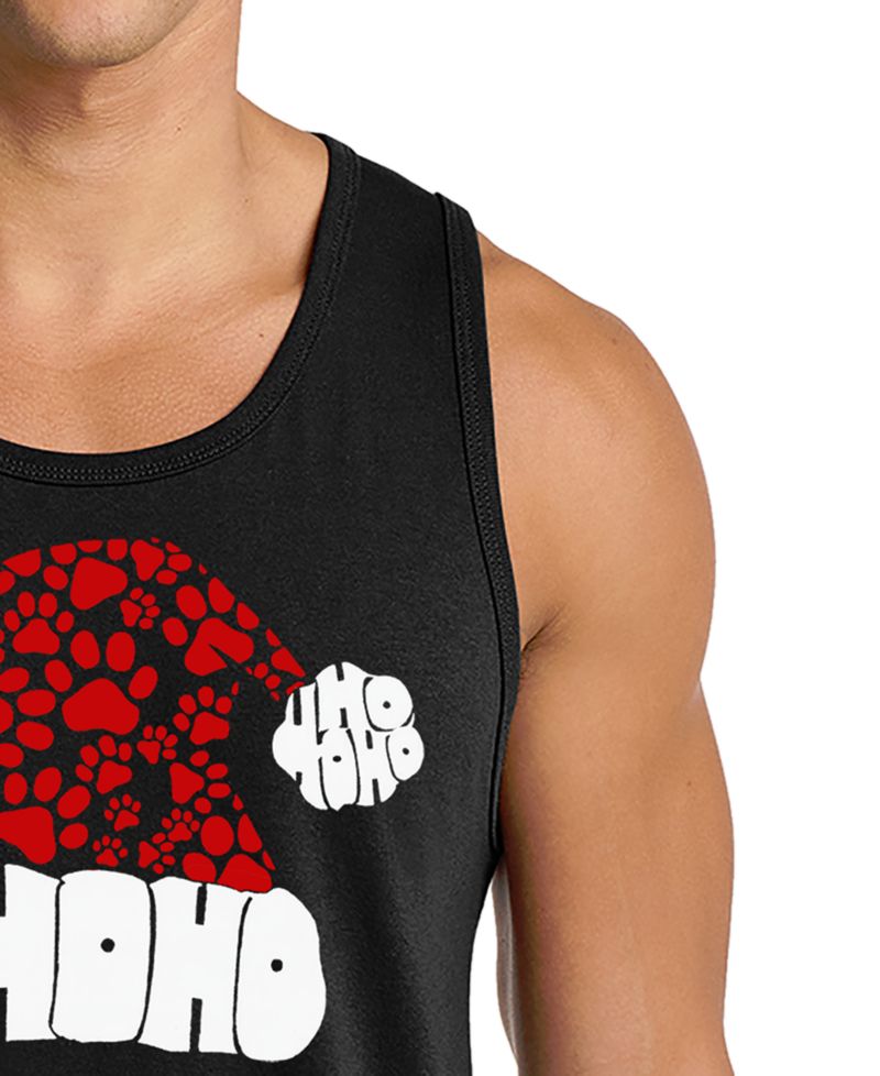 Men's Ho Ho Ho Santa Hat Graphic Tank Top