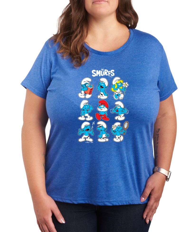 Plus Size The Smurfs Group Graphic T-Shirt