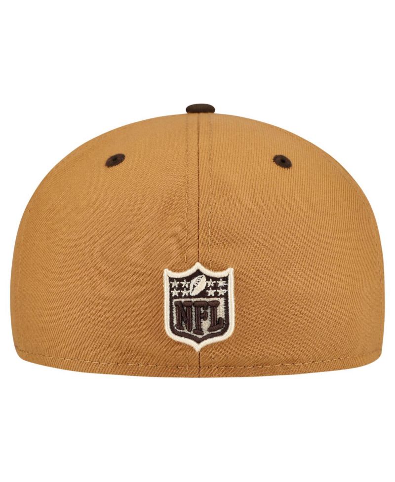 Men's Light Brown/Dark Brown Dallas Cowboys Two-Tone Walnut 59FIFTY Fitted Hat