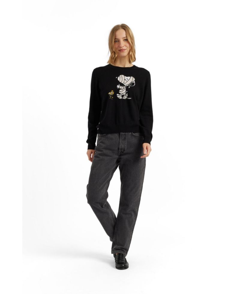 Women's Wool-Cashmere Snoopy Mummy Sweater