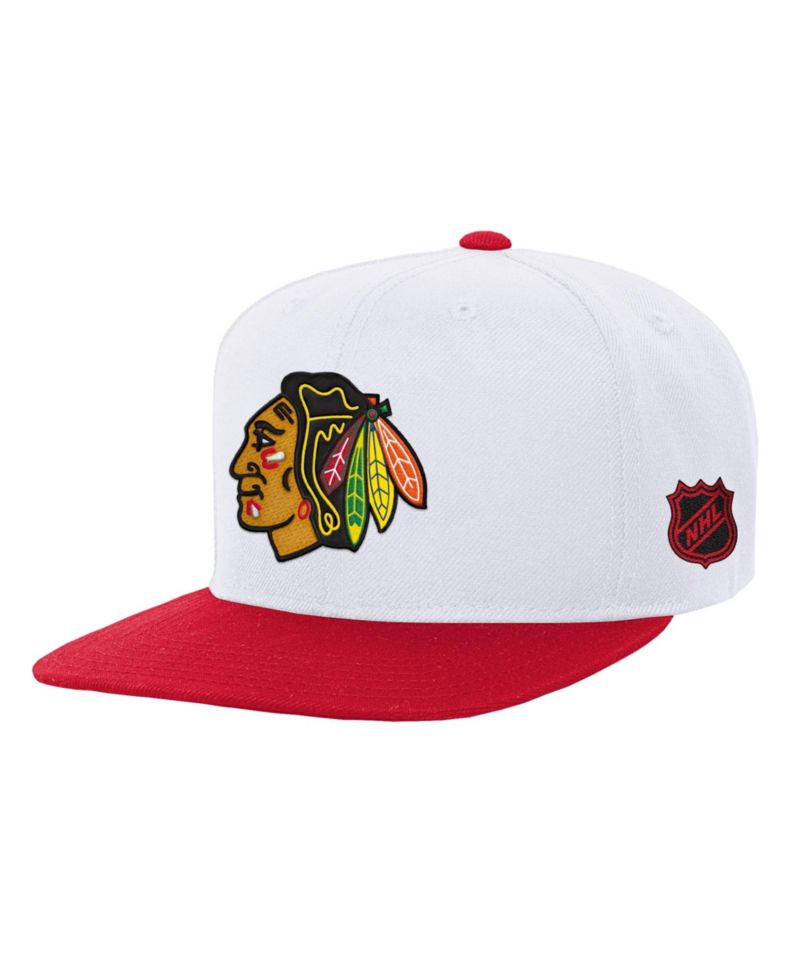 Big Boys and Girls White/Red Chicago Blackhawks Legendary Snapback Hat