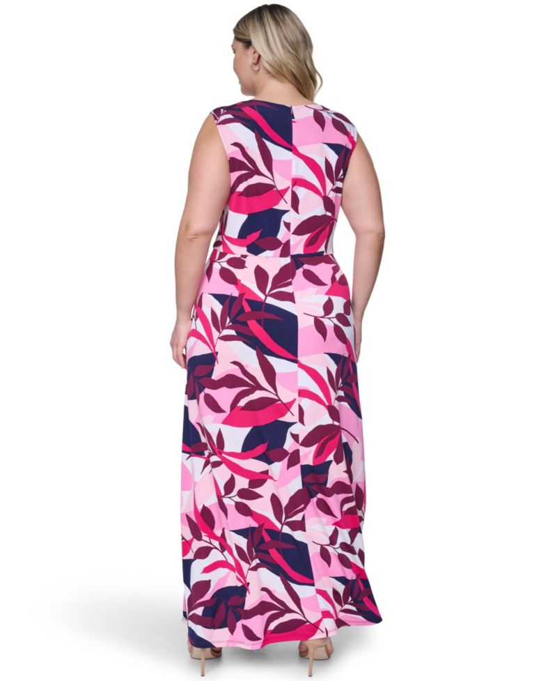 Plus Size Sleeveless V-Neck Maxi Dress
