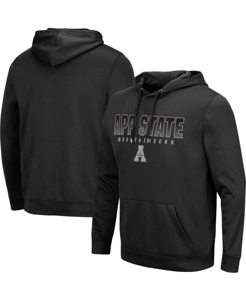 Men's Black Appalachian State Mountaineers Blackout 3.0 Pullover Hoodie