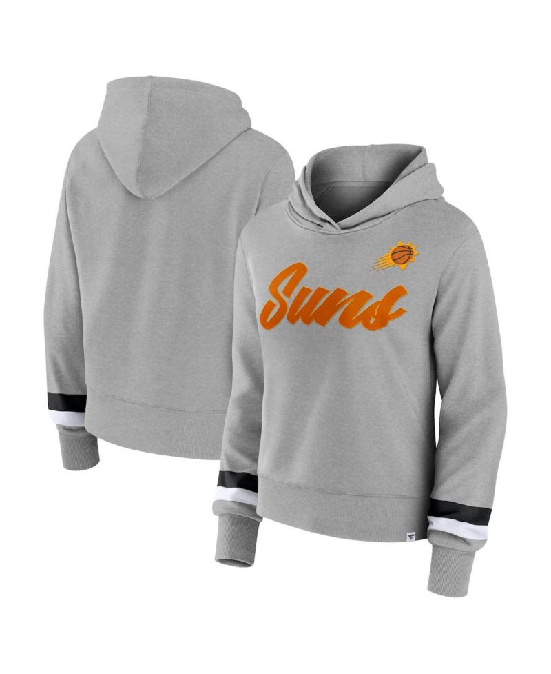 Women's Heather Gray Phoenix Suns Halftime Pullover Hoodie