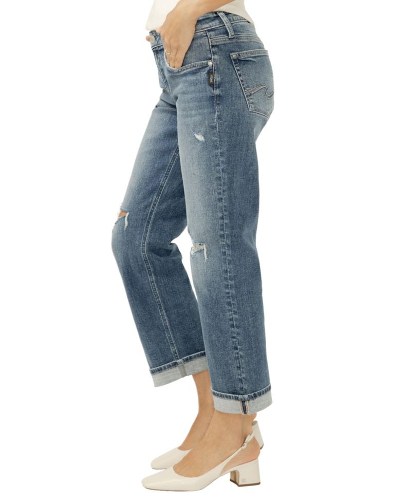 Women's Chelsea Mid-Rise Straight-Leg Jeans