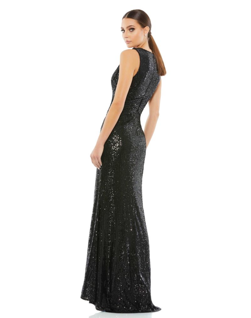 Women's Ieena V-Neck Sequin Wrap Waist Gown