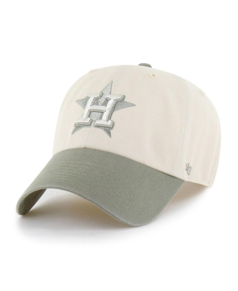 Men's Natural/Olive Houston Astros Two-Tone Fashion Clean Up Adjustable Hat
