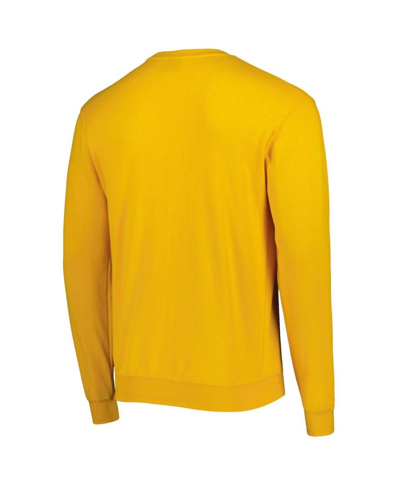 Men's Gold Rowan Profs Arch Over Logo Pullover Sweatshirt