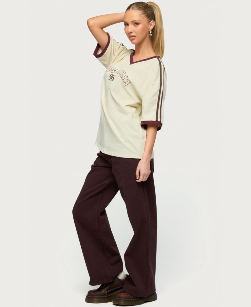 Women's Australia 96 Contrast Oversized T Shirt