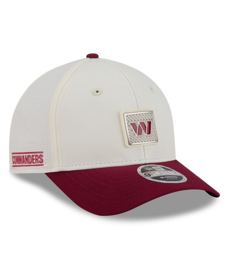 Men's Cream/Burgundy Washington Commanders 2026 NFL Training Camp 9FORTY Adjustable Hat