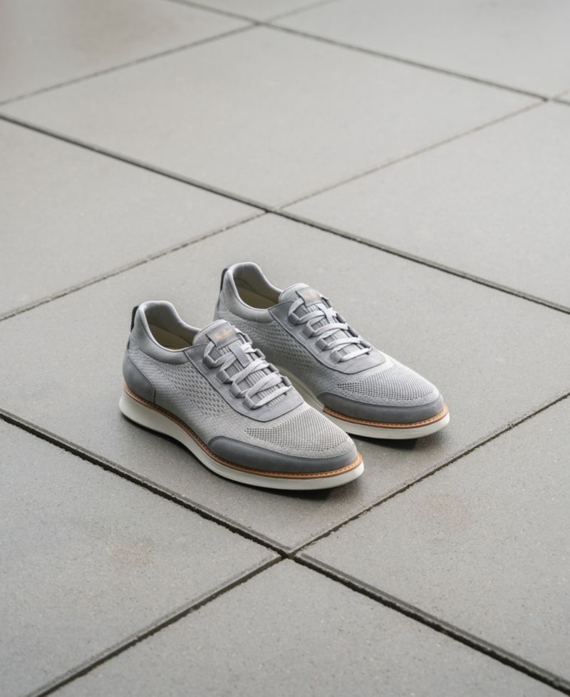 Men's Launch Knit Elastic Lace Slip On Sneaker