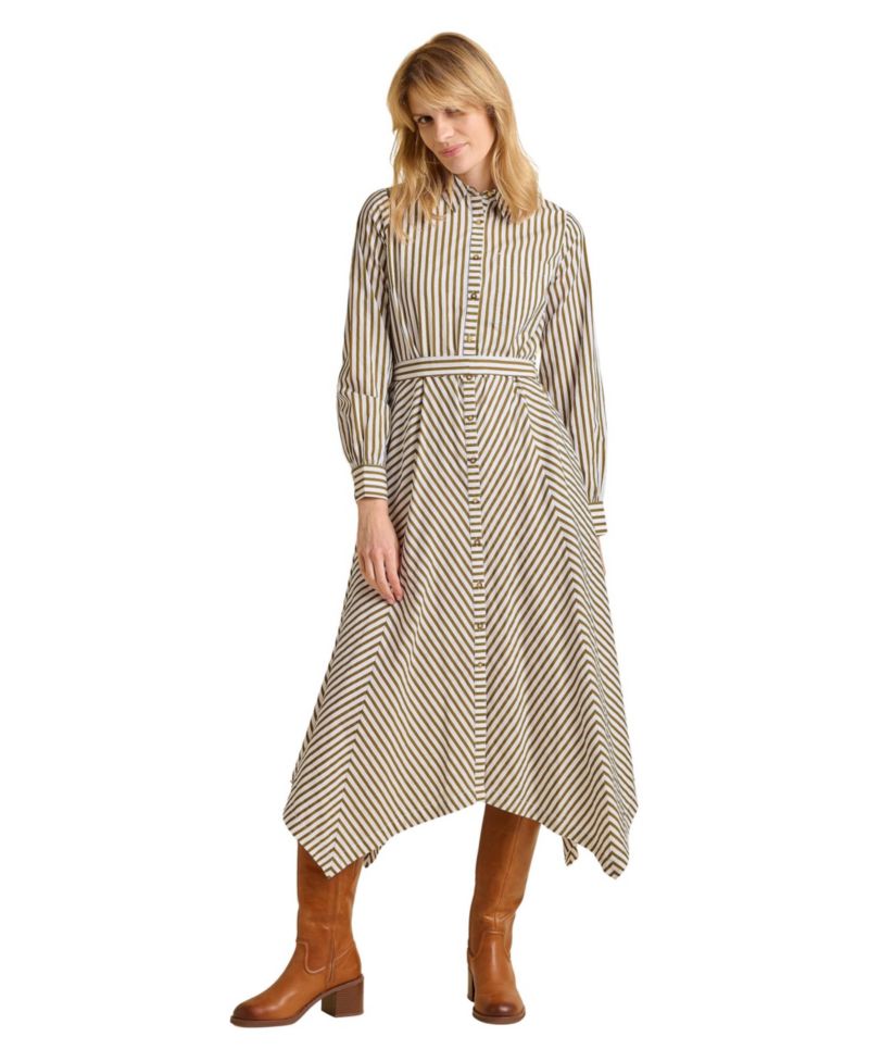 Women's Forrest Long Sleeve Shirt Midi Dress