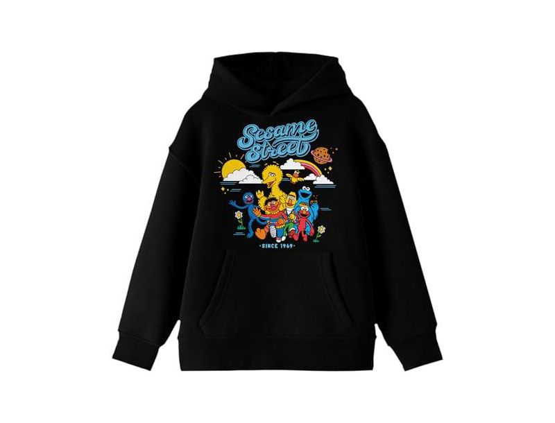 Vintage 2022 Character Group Shot Long Sleeve Youth Black Hooded
