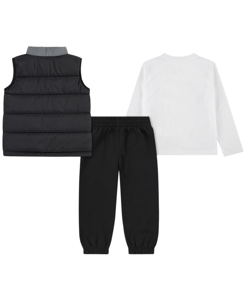 Boys' 2T-7 Crewneck T-shirt, Vest and Pants, 3-Piece Set