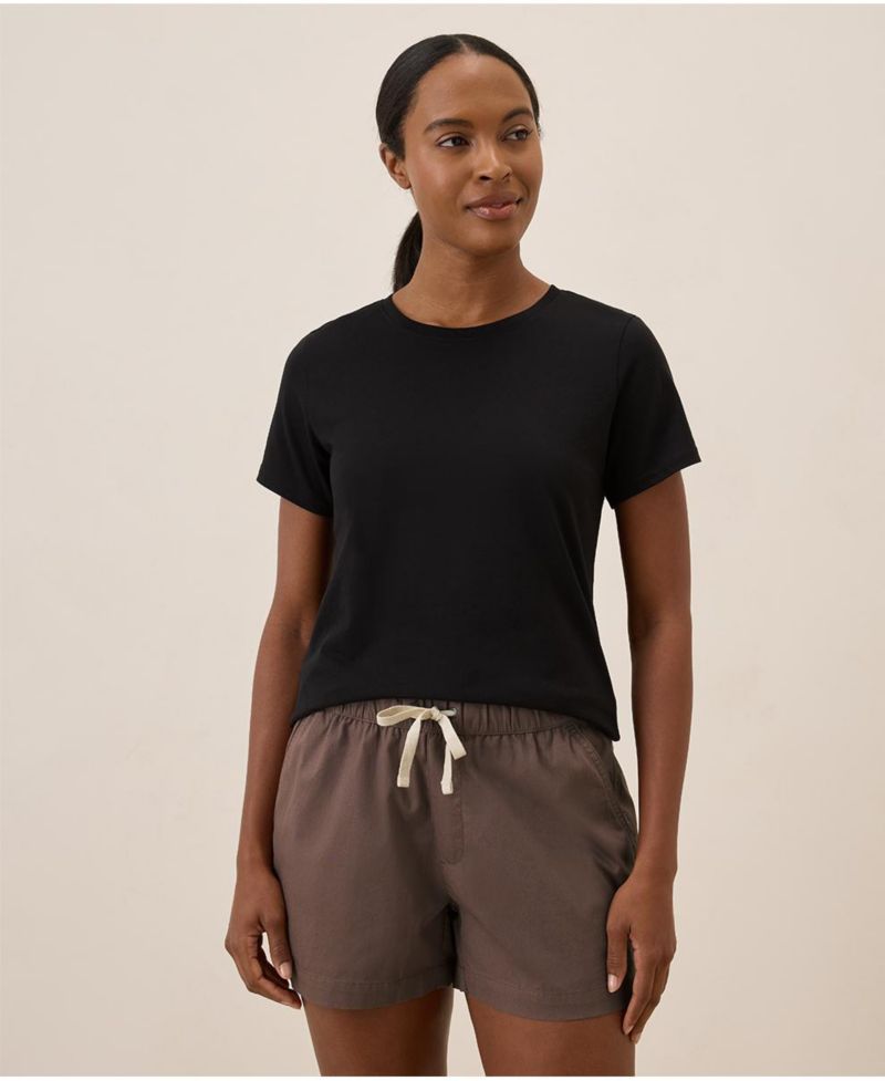 Women's Organic Cotton Luxe Stretch Jersey Tee