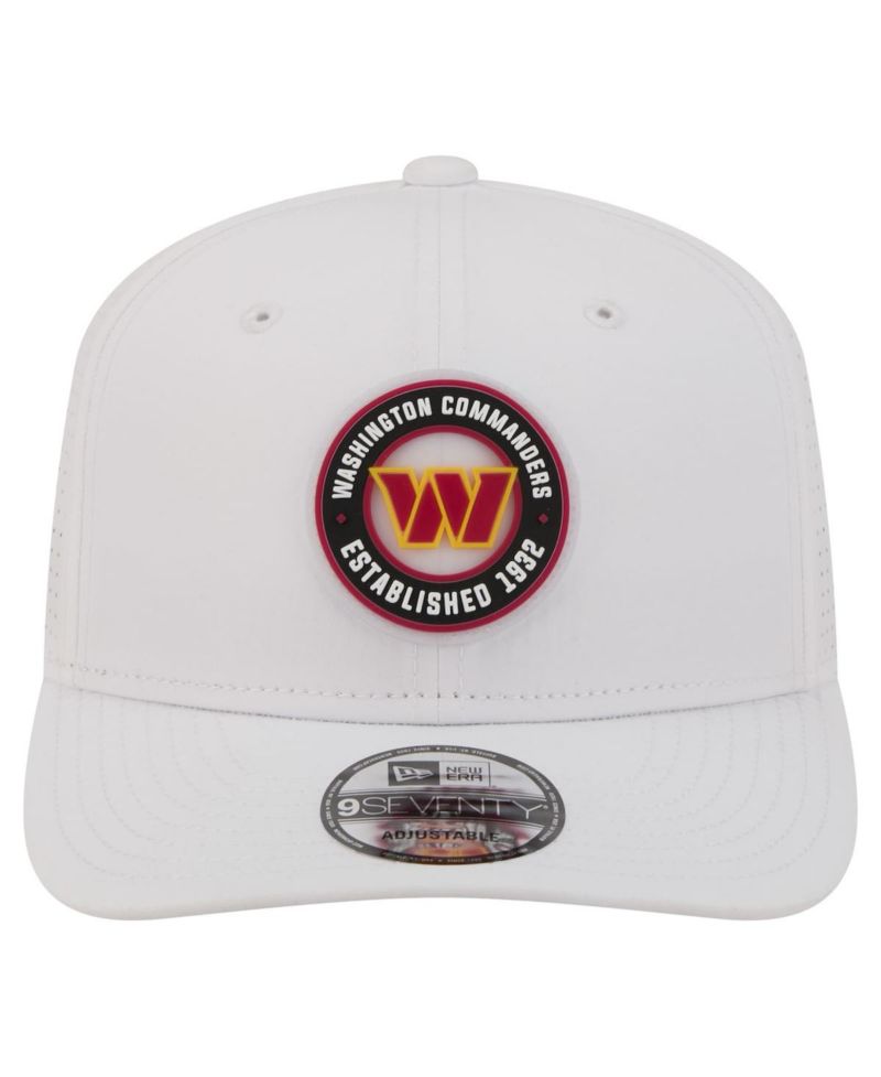 Men's White Washington Commanders COOLERA 9SEVENTY Adjustable Hat