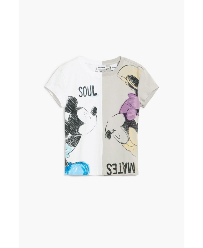 Women's Mickey and Minnie Mouse Kiss T-Shirt