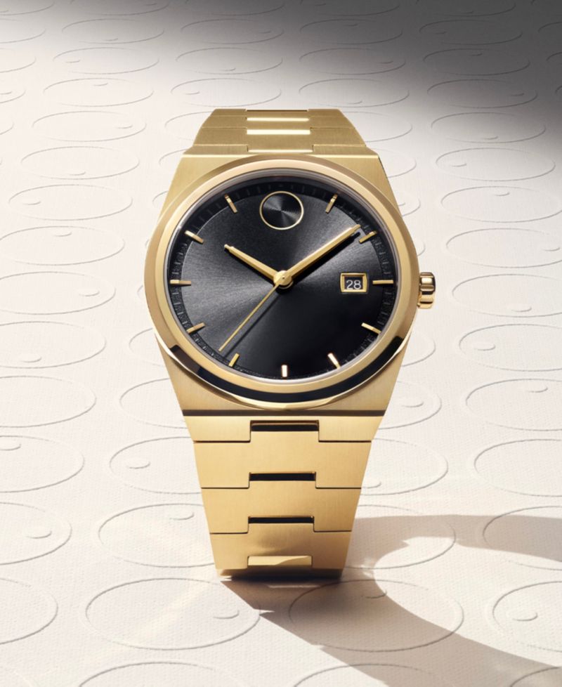 Men's Quest Swiss Quartz Ionic Gold PVD Steel 40mm Watch