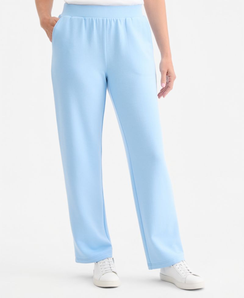 Petite LuxLounge Pull-On Mid-Rise Pants